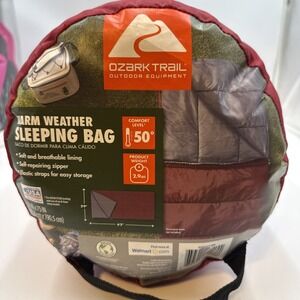 SLEEPING BAG Ozark Trail 40F Deluxe XL Cool Weather (80 in. x 36 in.)